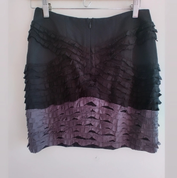 Bcbgmaxazria Runway 2009 Silk Mesh Tier Skirt 4 - Picture 3 of 9